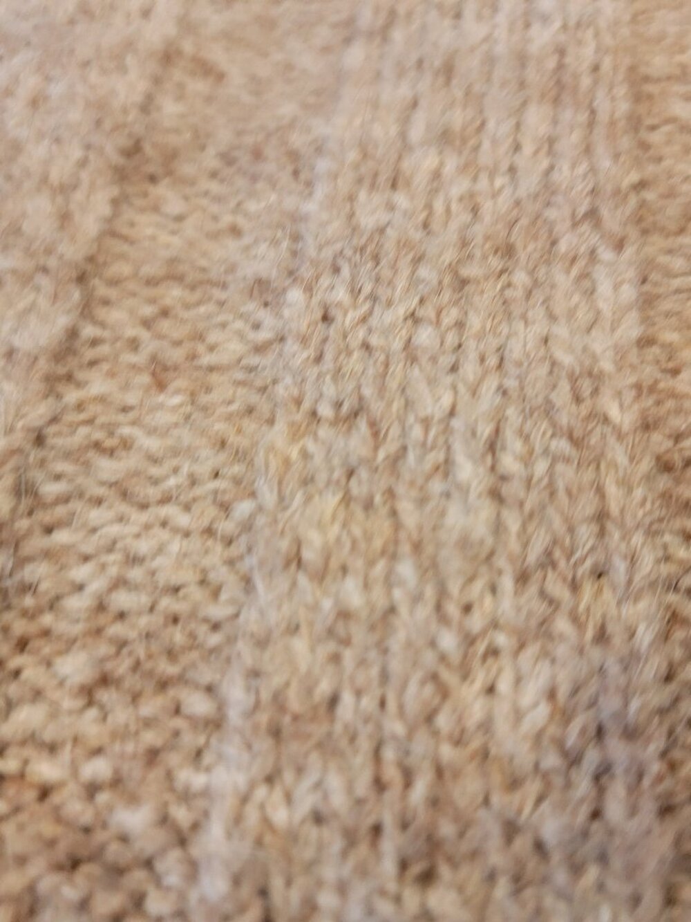 Topshop knitted oversized funnel neck wide rib mini dress in mushroom - Picture 5 of 13
